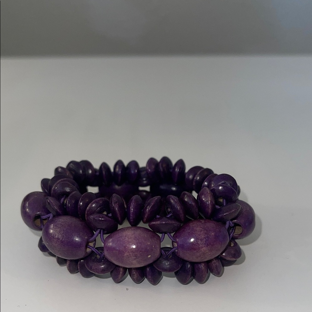 Purple Beaded Bracelet